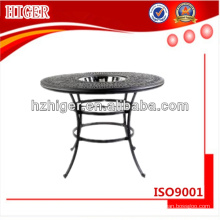 móveis de mesa redonda de alumínio fundido